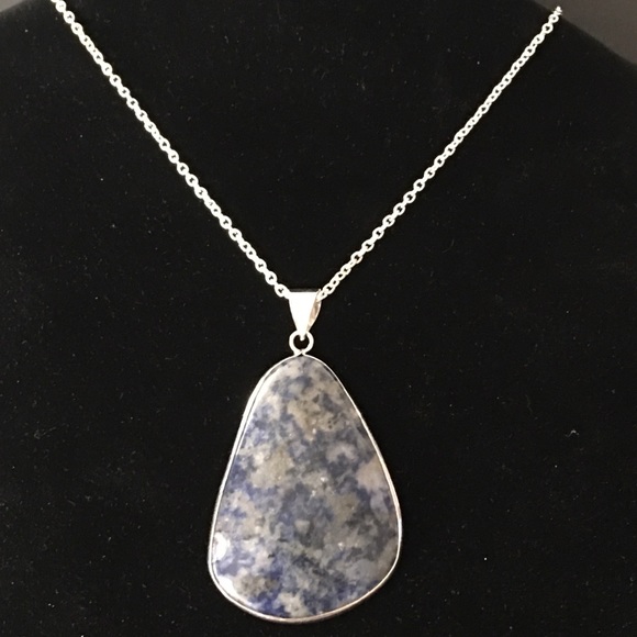 🩸Quartz with Azurite Necklace🩸 - Picture 3 of 6